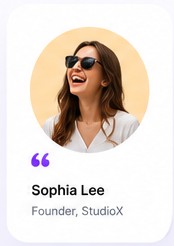 Sophia Lee, Founder StudioX