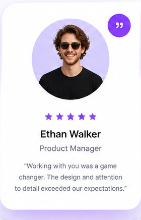 Ethan Walker, Product Manager — five star review
