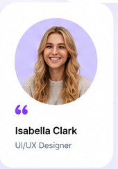 Isabella Clark, UI/UX Designer